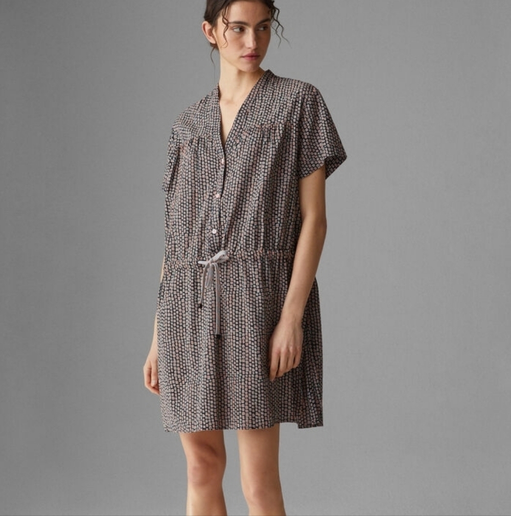 Bogner fire + ice drawstring dress
